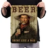 Drink Like A Man - Metal Tin Signs(8*12Inch/12*16Inch) - Bar