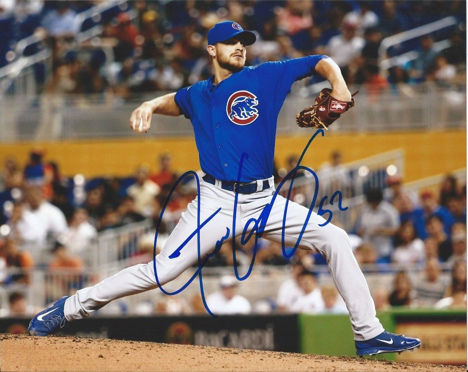 JUSTIN GRIMM signed autographed CHICAGO CUBS WRIGLEY FIELD 8X10 Photo Poster painting COA PROOF