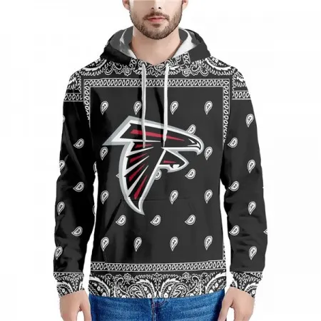 Men's Atlanta Falcons Black Pullover Hoodie 4L9A