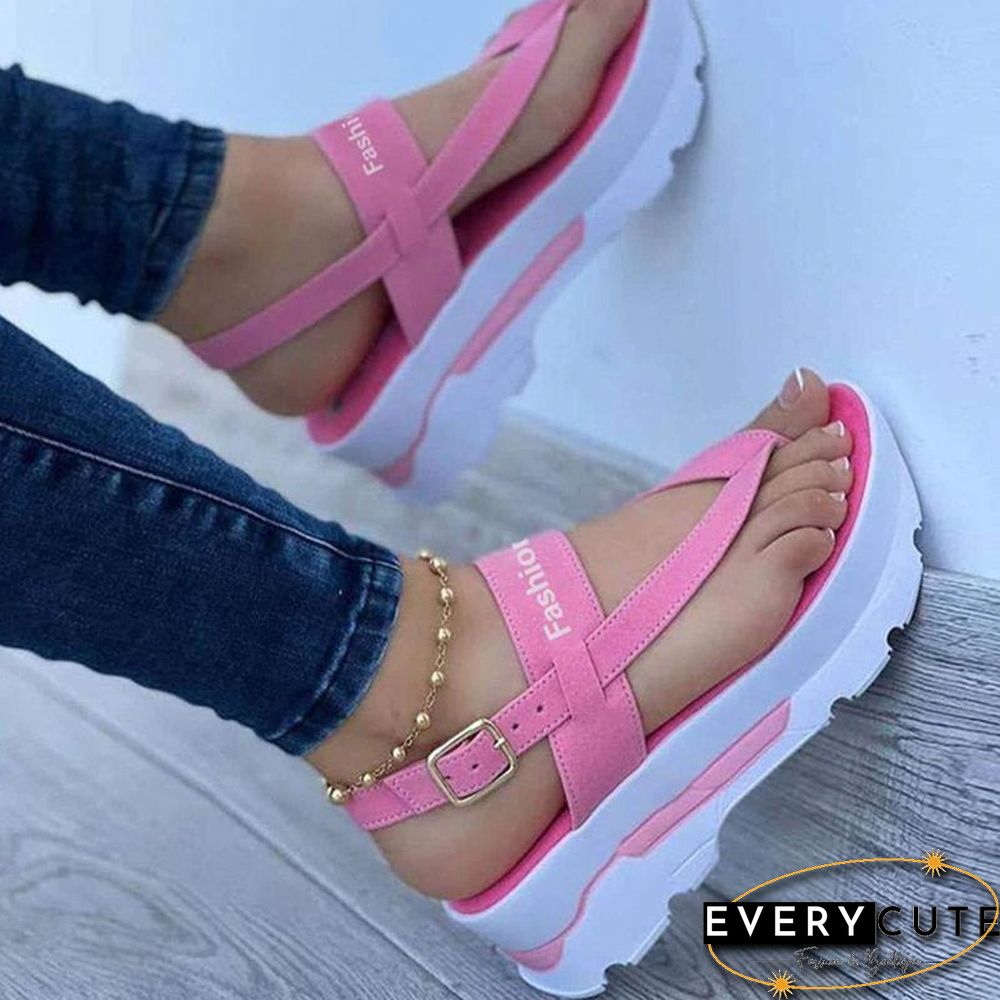 Back To School Outfit  Women Sandals New Platform Sandals For Summer Wedges Shoes Women Platform Heels Sandalias Mujer Luxury Summer Flip Flops