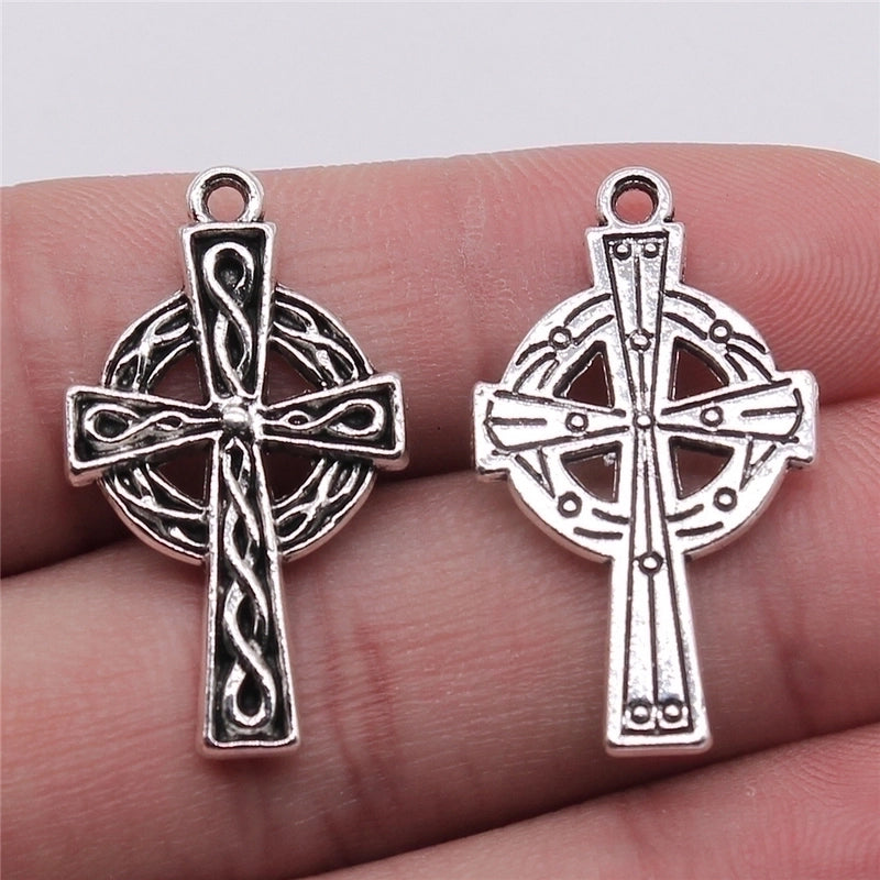 1 Piece Alloy Cross Witches Knot Pendant Jewelry Accessories