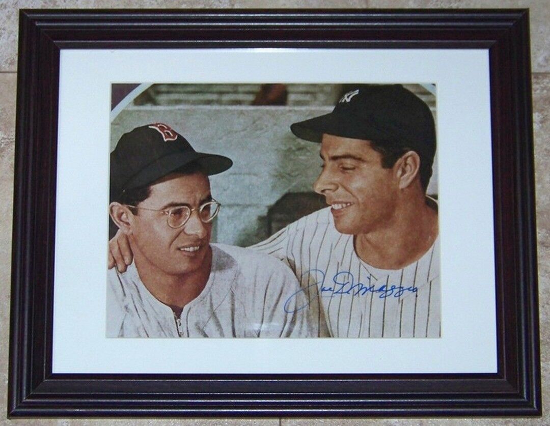 Joe DiMaggio Signed Baseball Photo Poster painting Autograph Reference LOA PSA BAS JSA GUARANTEE