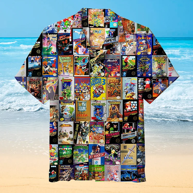 N64 Games Collage | Unisex Hawaiian Shirt
