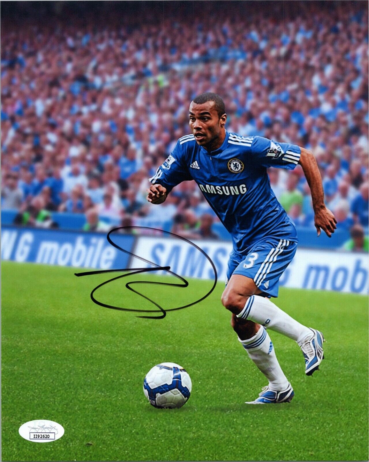 ~~ ASHLEY COLE Authentic Hand-Signed CHELSEA FC