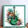 Guitar Flower-Partial 11CT Stamped Cross Stitch Bead Embroidery 36*36cm/14.17*14.17in tapestrymarket
