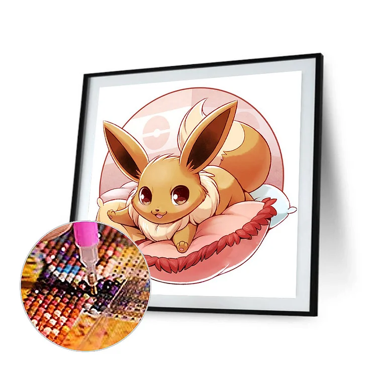 Full Round Drill Diamond Painting - Pokémon Eevee - 30*30cm