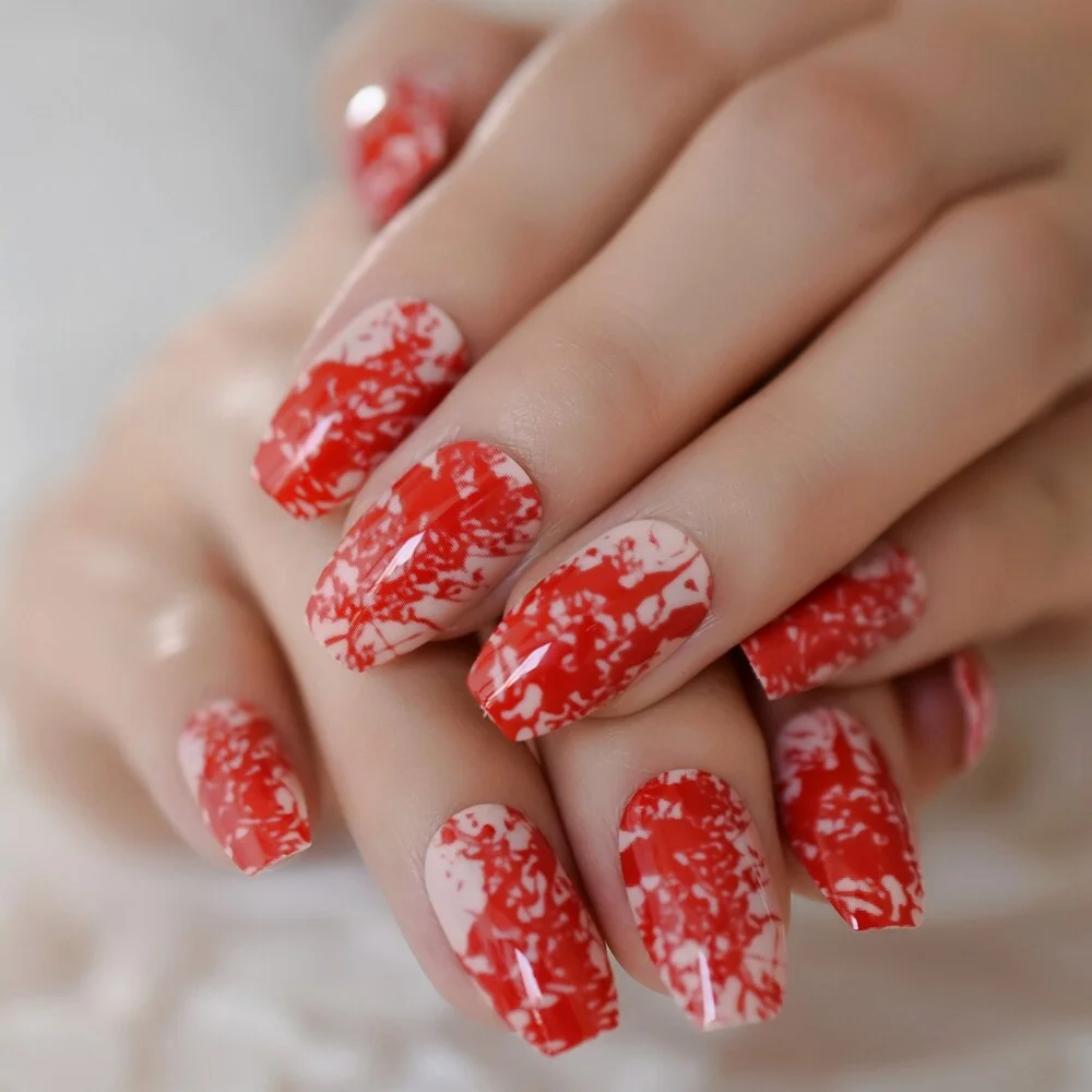 Studio 24 Artificial Nails Black Square Medium Fake Nail Art Tips gel Rose Gold Glitter Decoration Shimmer Acrylic Nail-Nail Inspo