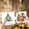 6Pcs Diamond Painting Christmas Cat Greeting Cards Christmas Cards