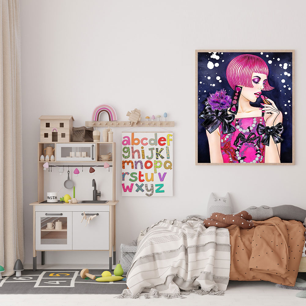 

Fashion Dress Lady - Special Shaped Diamond Painting - 30*40CM, 04, 501 Original