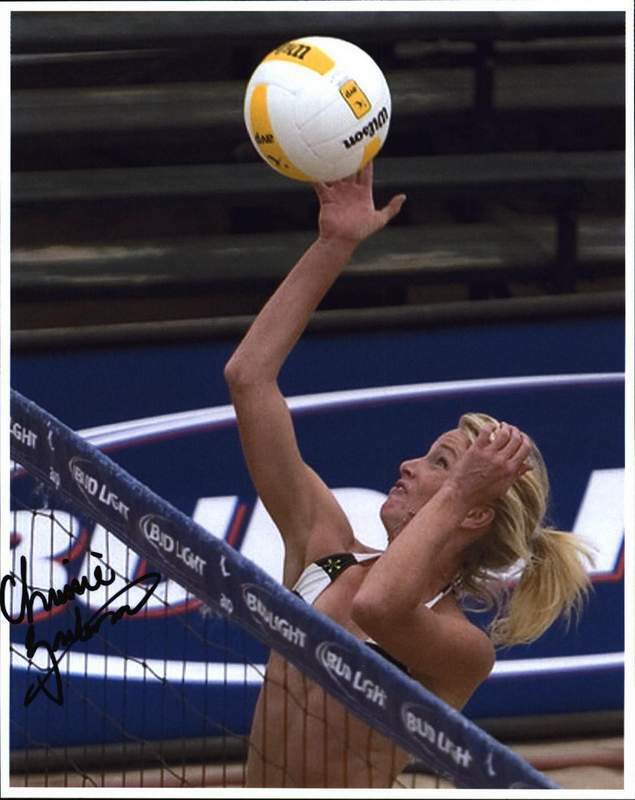 Chrissie Zartman authentic signed AVP volleyball 8x10 Photo Poster painting W/Cert Autographed 5