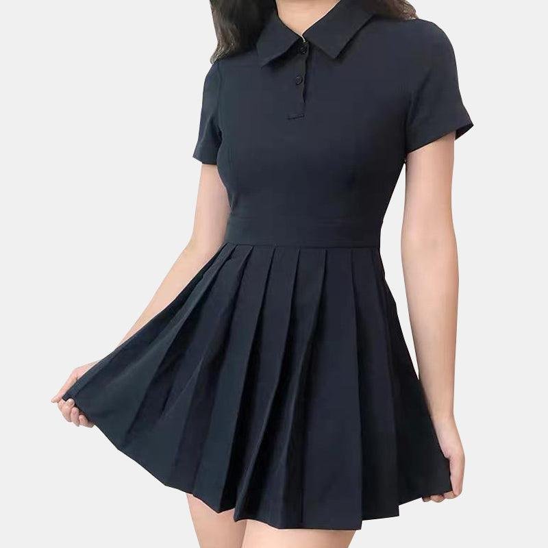 Turndowm Collar Polo Dress