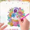 (US Local)6pcs Cake DIY Diamond Painting Fridge Magnets Craft Kit