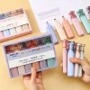 6PCS Morandi Light Color Neon Marking Pens Set Student Book Lovers Must Have Highlighter