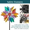 Colorful Dahlia Wind Spinner