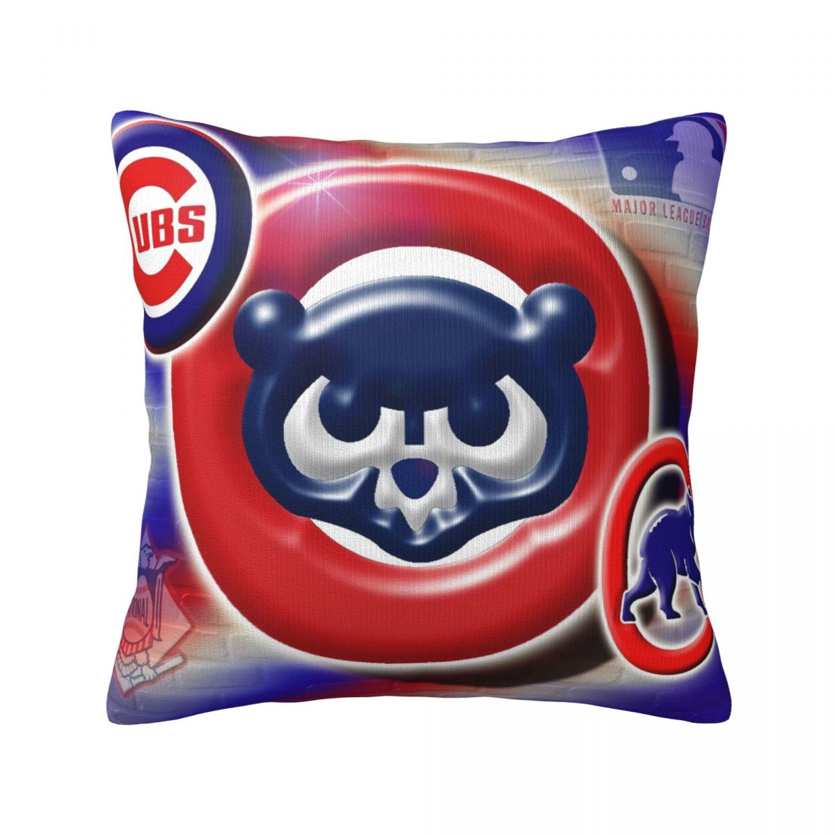 Chicago Cubs Throw Pillows 18 x 18 inch