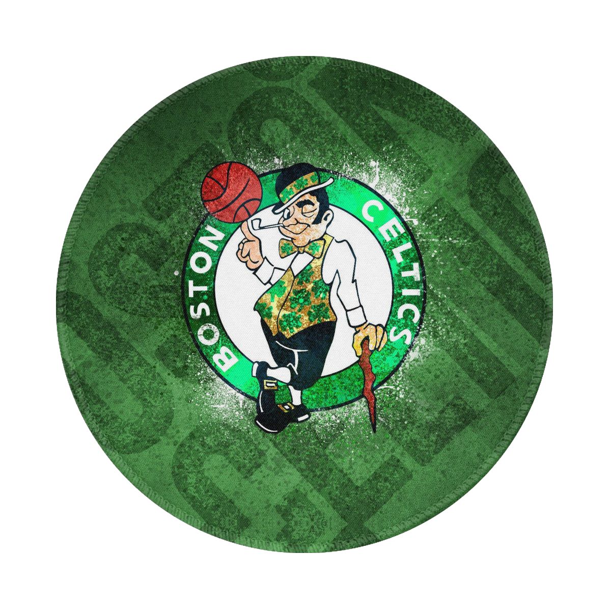 Boston Celtics Team Logo Round Non-Slip Thick Rubber Modern Gaming Mousepad