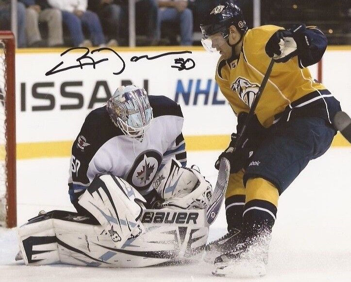 Chris Mason signed Winnipeg Jets 8x10 Photo Poster painting autographed 2