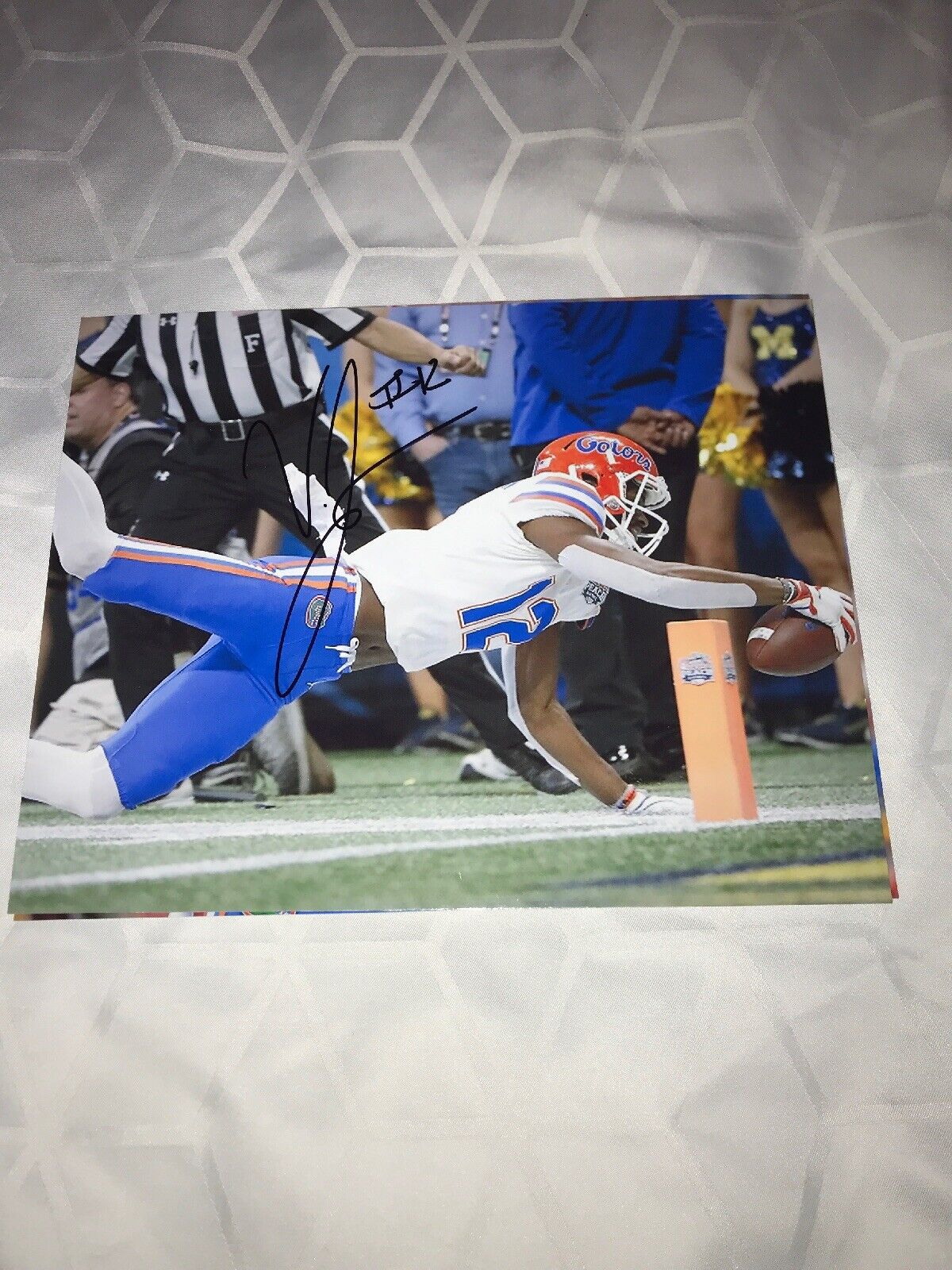 Van Jefferson Florida Gators signed autographed 8x10 football Photo Poster painting WR STAR B