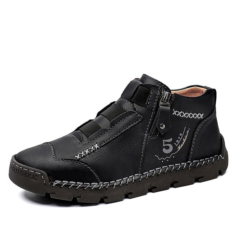 Men's Ankle Boots Handmade Leather Men's Western Boots Classic Fashion Men's Motorcycle Boots Outdoor Men's Work Shoes 39-48