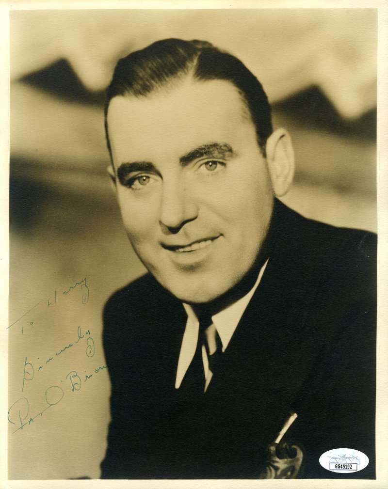 Pat O'Brien JSA Coa Hand Signed 8x10 Vintage Photo Poster painting Autograph