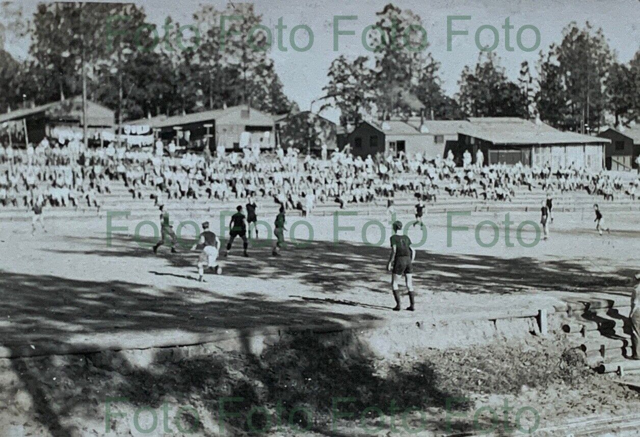 Camp Shelby POWs Kriegsgefangenen Lager Foto Afrikakorps WK 2 (oy-196