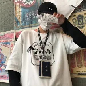 Cool Fashion Korean Streetwear Ladies Autumn Punk Tops Tees Women Printed Long Sleeve T Shirts Casual Hip Hop Clothing