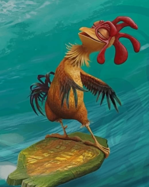 

Chicken Surfing – Paint By Numbers - 40*50CM, 501 Original
