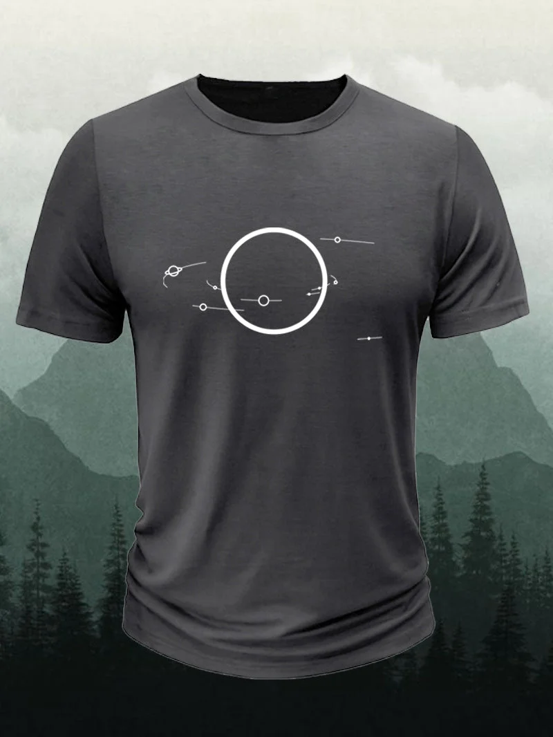 Men's Star Smallest Solar System Short-Sleeved Shirt in  mildstyles
