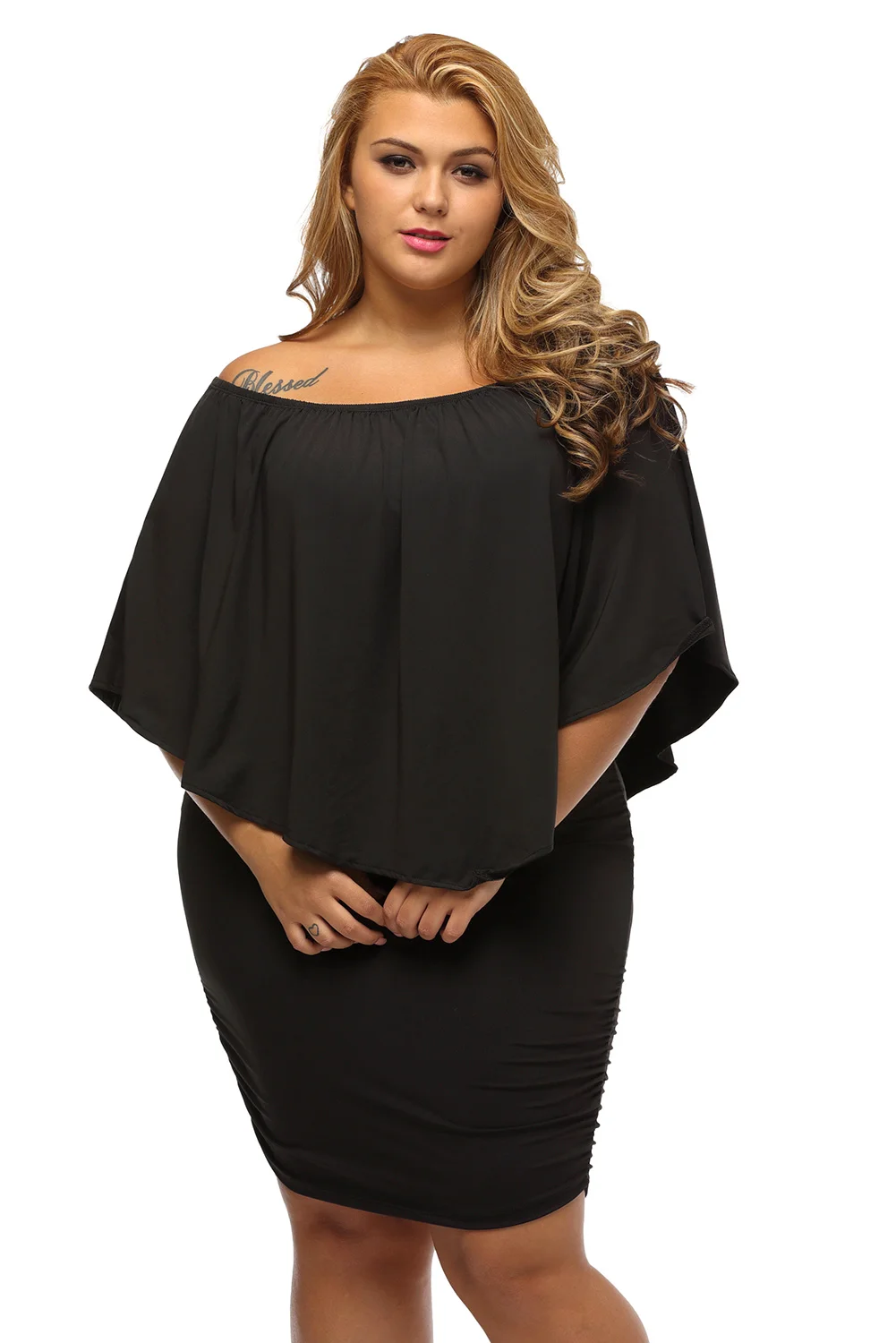 Sexy Plus Size Layered Mini Dresses