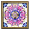 Diamond Painting Special Shaped Drill Mandala With Frame(8.46x8.46inch)