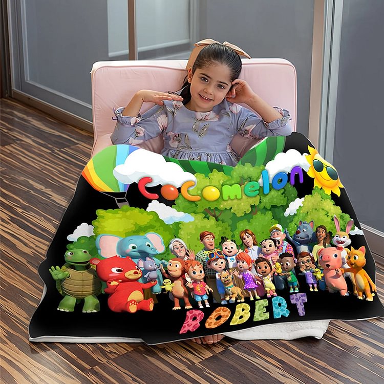 Personalized Cocomelon Blanket Gifts For Kids