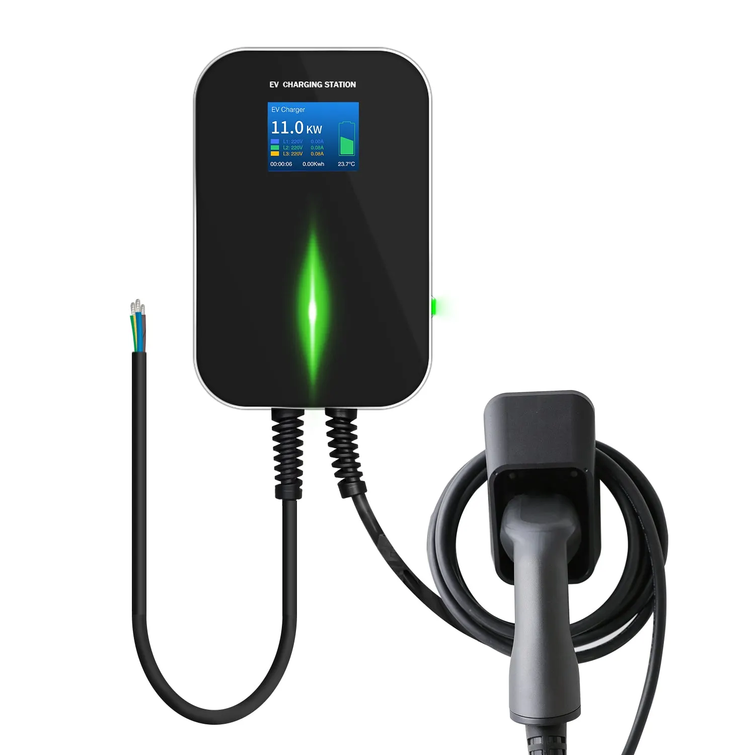 Support Murale Chargeur Voiture Électrique QIAO - Organisateur Câble Type 2 IP65