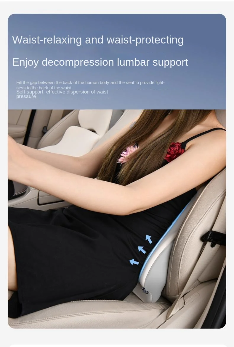 Car adjustable sleeping memory foam headrest