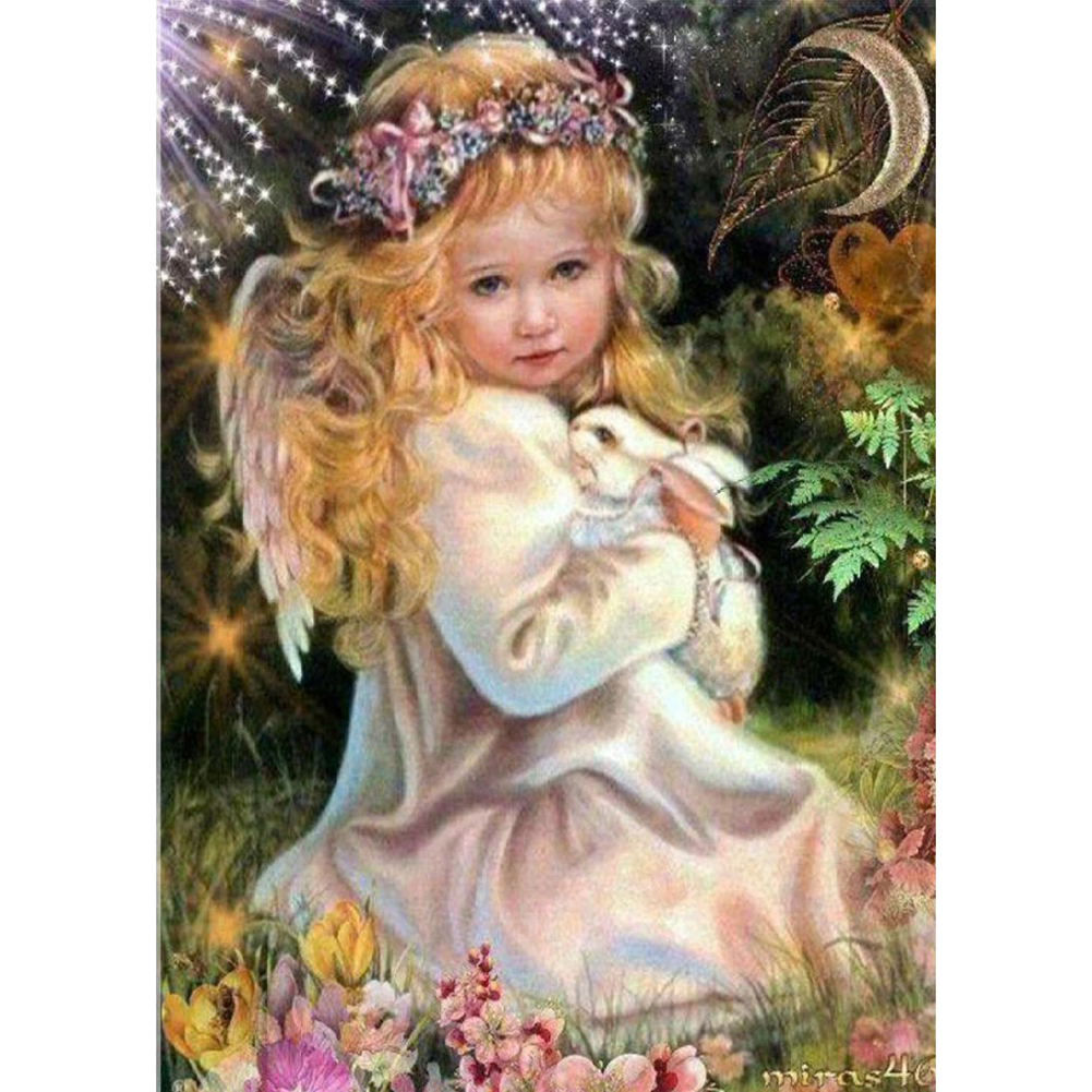 

Angel Baby - Round Drill Diamond Painting - 40*30CM, 501 Original