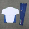 2024 Italy White Training Jacket Set