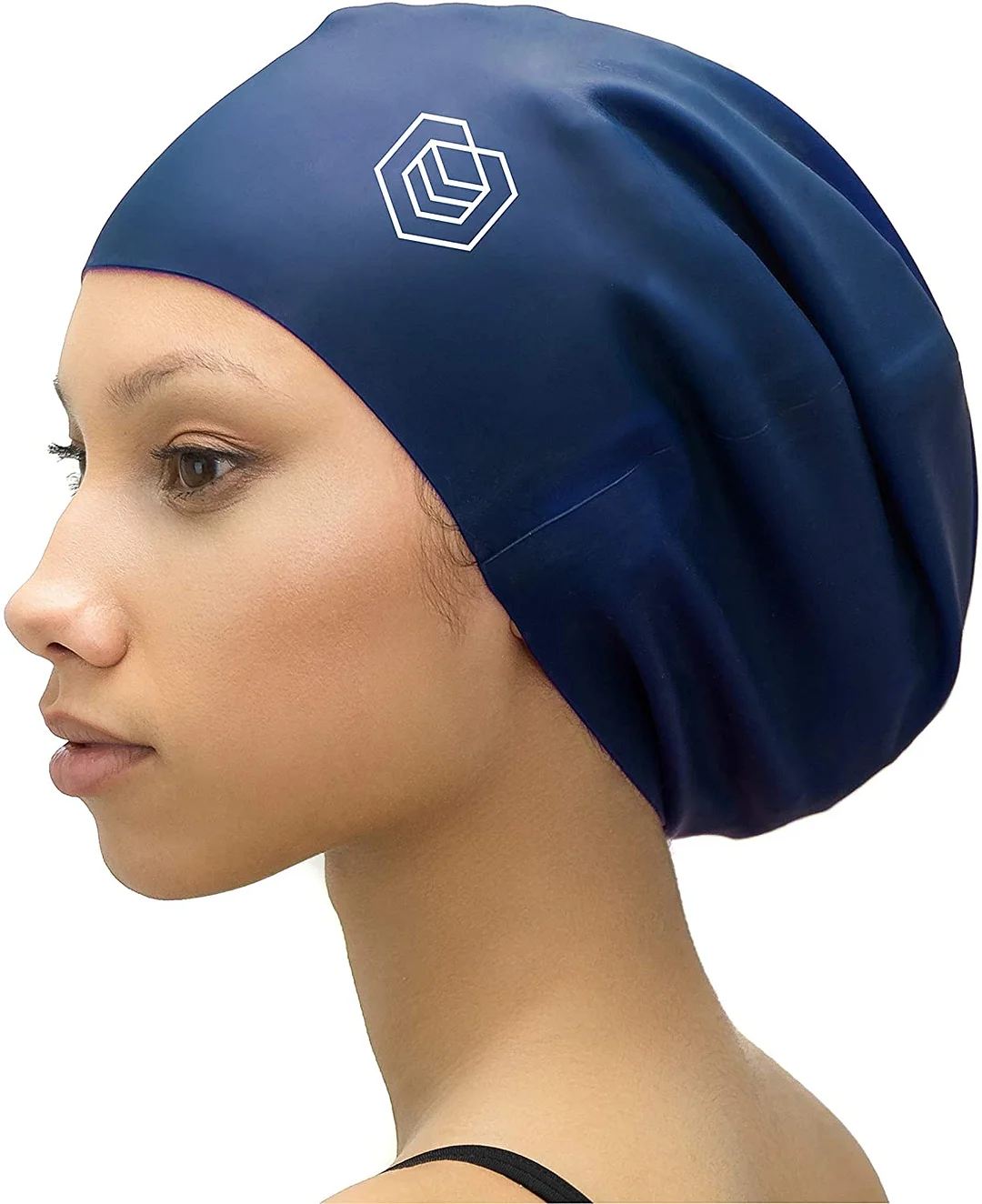 Extra Large Swimming Cap - Designed for Long Hair, Dreadlocks, Weaves, Hair Extensions, Braids, Curls & Afros