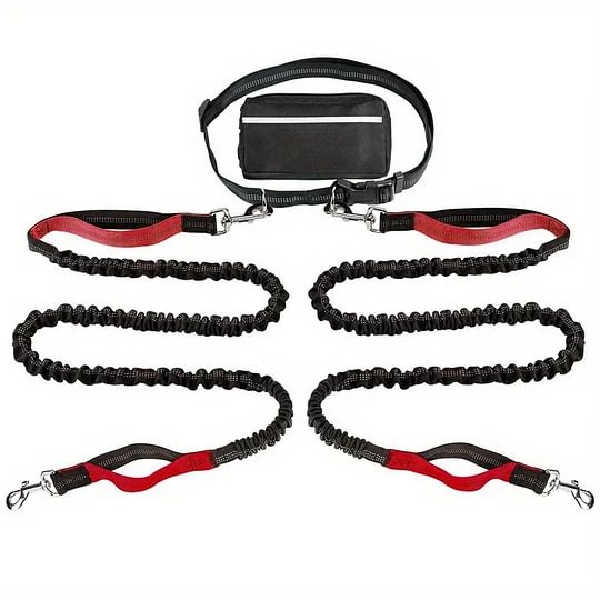 🔥Mother's Day Sale -Hands Free Dog Leash with Zipper Pouch