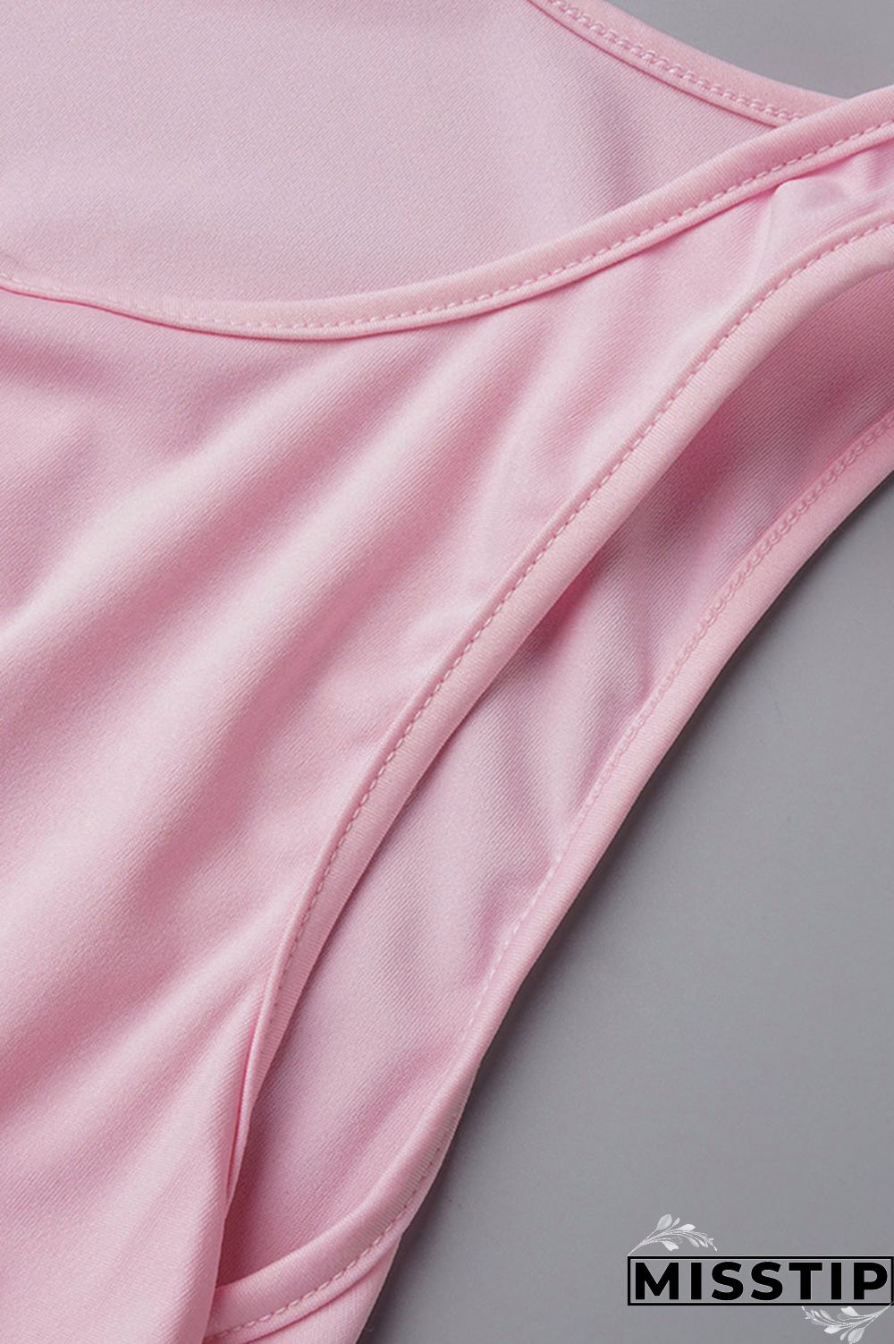 Blue Casual Solid Basic U Neck Long Sleeve Two Pieces