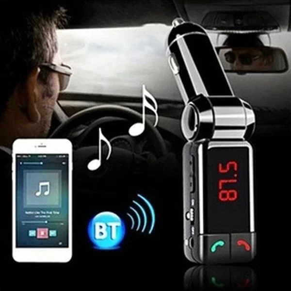 bluetooth car adaptor used for hands free calls listen to music and receive audible directions
