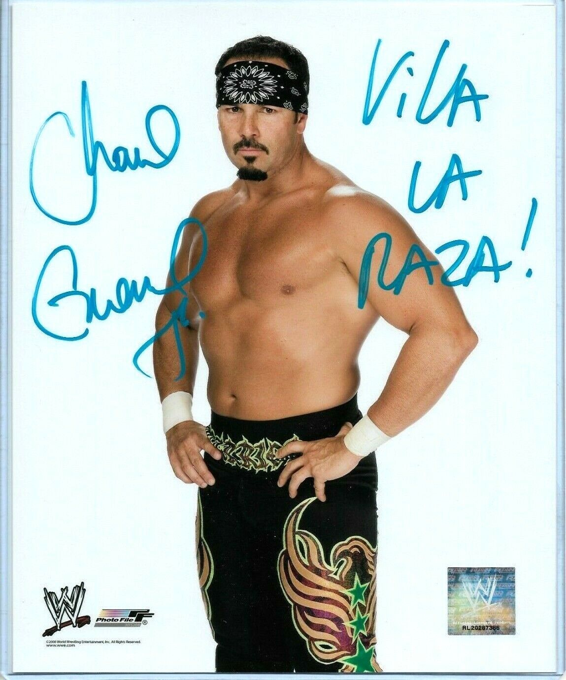 WWE CHAVO GUERRERO JR HAND SIGNED Photo Poster painting FILE Photo Poster painting WITH PICTURE PROOF AND COA CG