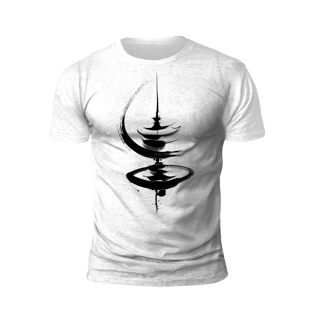 Ink Wash Pagoda T-Shirt