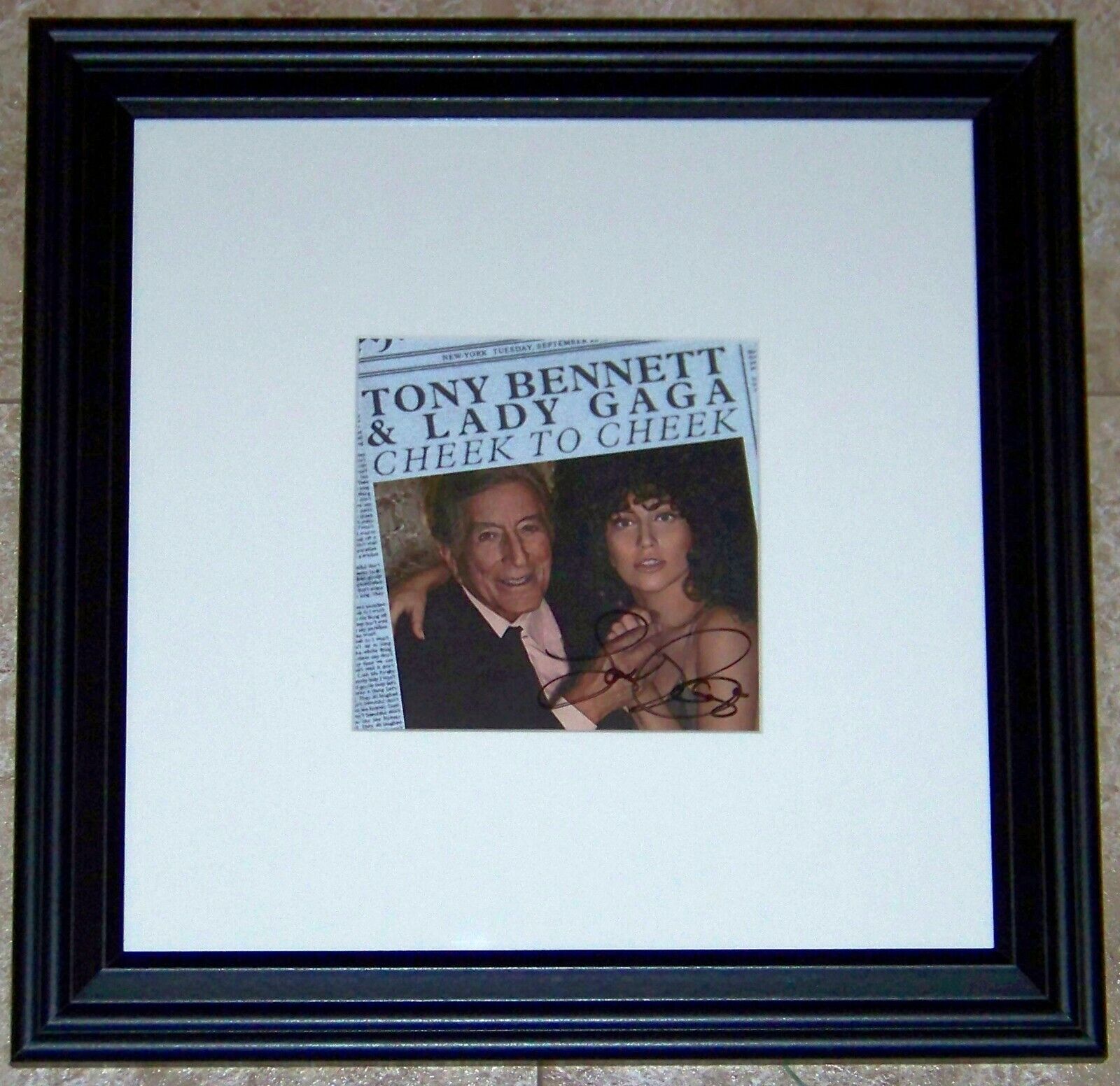 Lady Gaga with Tony Bennett Signed Autographed Photo Poster painting CD Cover Display JSA COA!