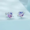 Gradient Starry Stud Earrings 925 Sterling Silver 