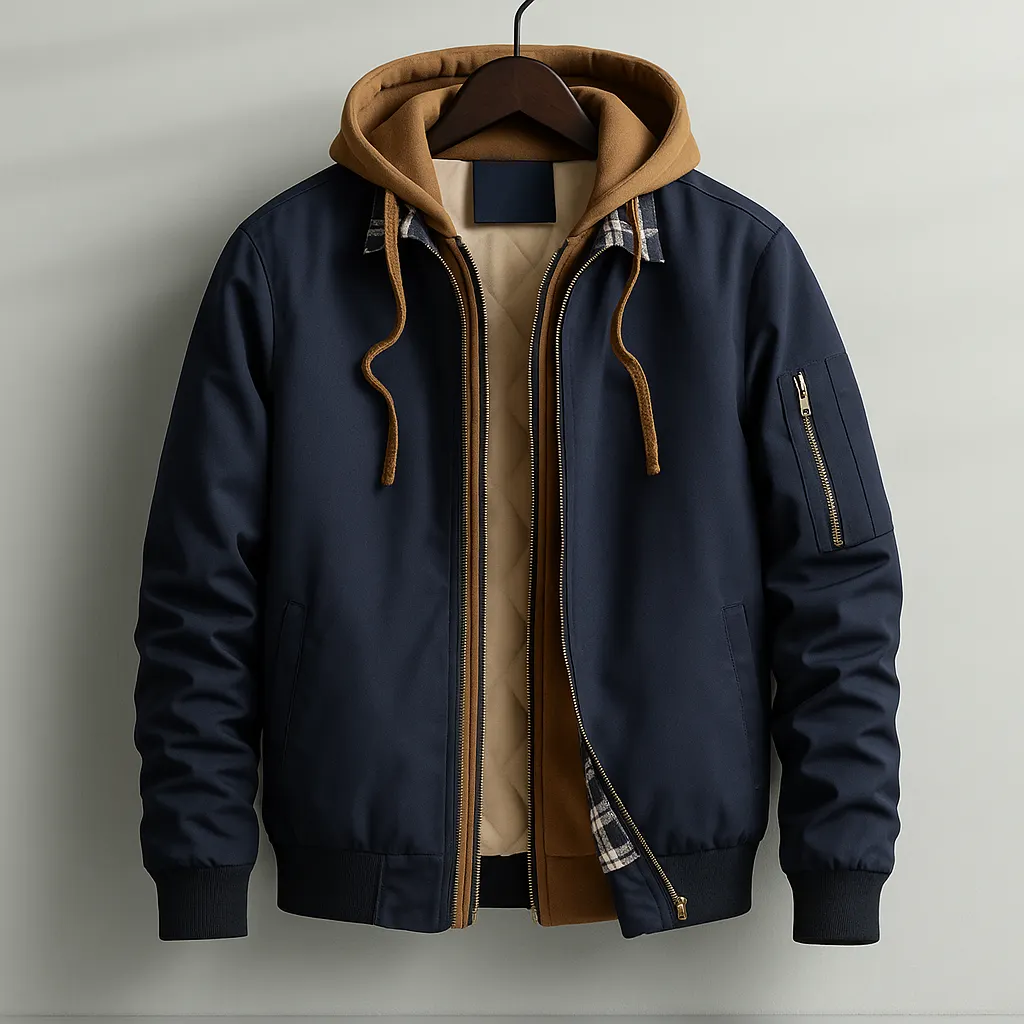 Men's Quilted Hooded Jacket &ndash; Water-Resistant Layering Coat &ndash; view 2