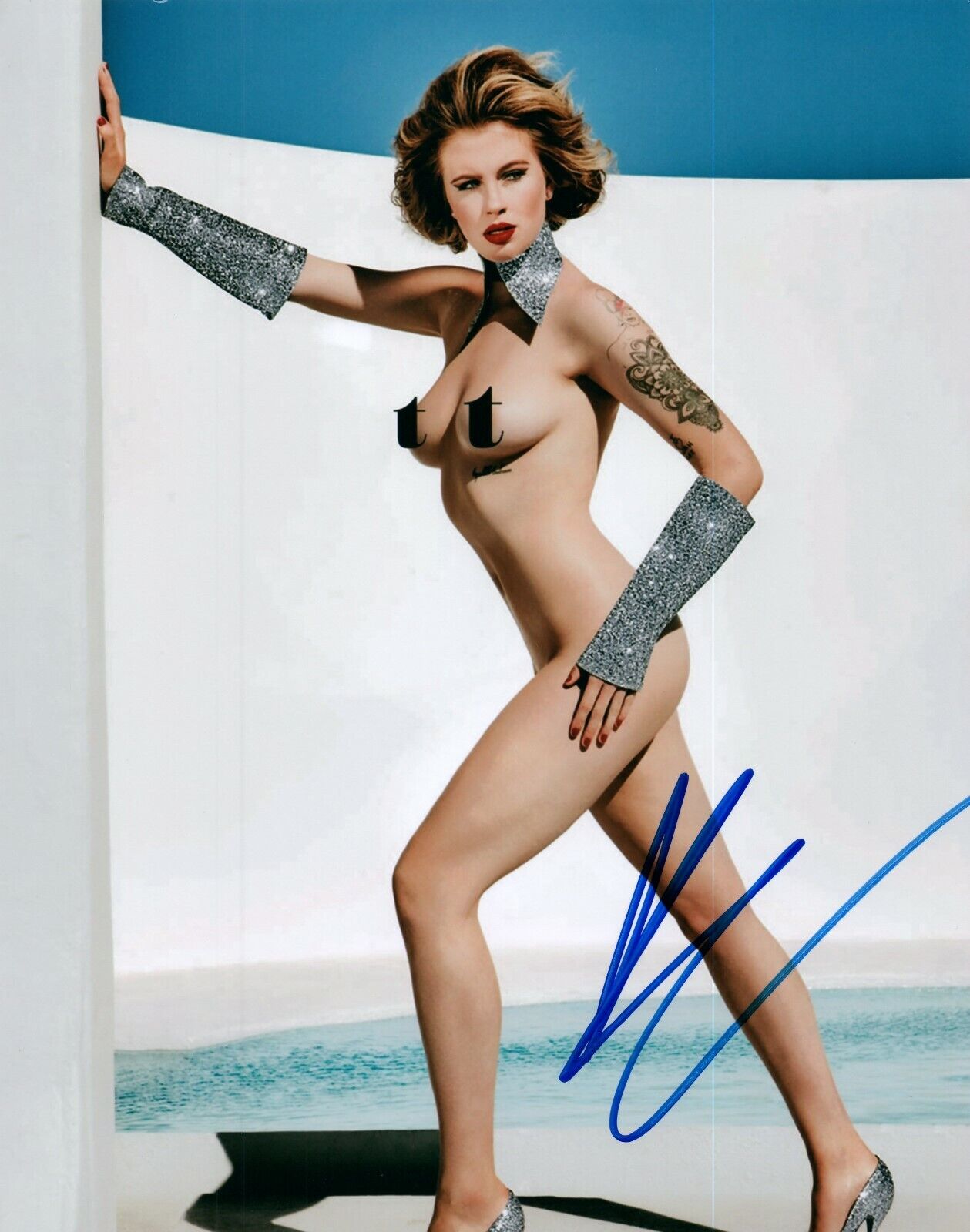 Ireland Baldwin IMG Model Signed 8x10 Autographed Photo Poster painting COA Alec & Kim 14