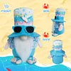 2Pcs Beach Gnomes Plush Cute Shelf Sitters with Weighted Base for Birthday Gifts