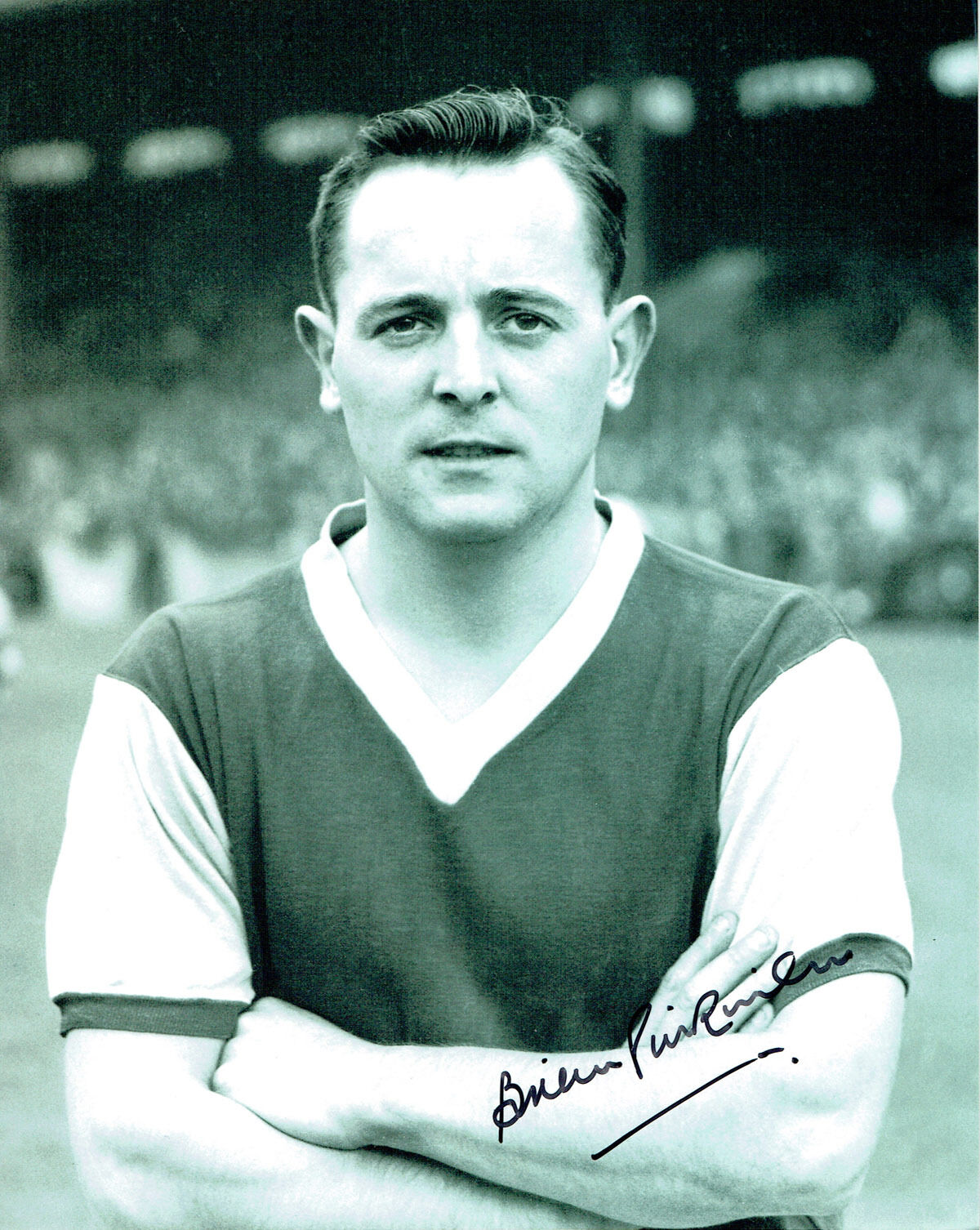 Brian PILKINGTON Signed Autograph 10 x8 Photo Poster painting AFTAL COA Burnley & England