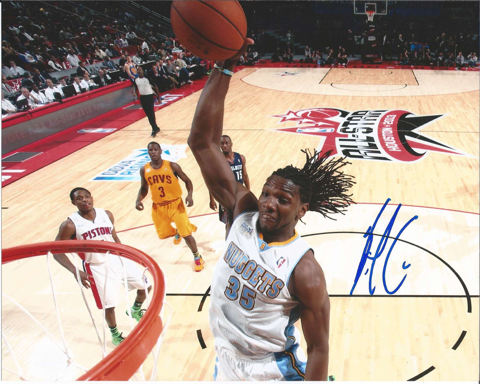 DENVER NUGGETS KENNETH FARIED HAND SIGNED AUTHENTIC 8X10 Photo Poster painting W/COA