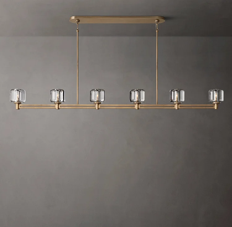 Demaret Linear Chandelier 72" For Dining Table Vjlight