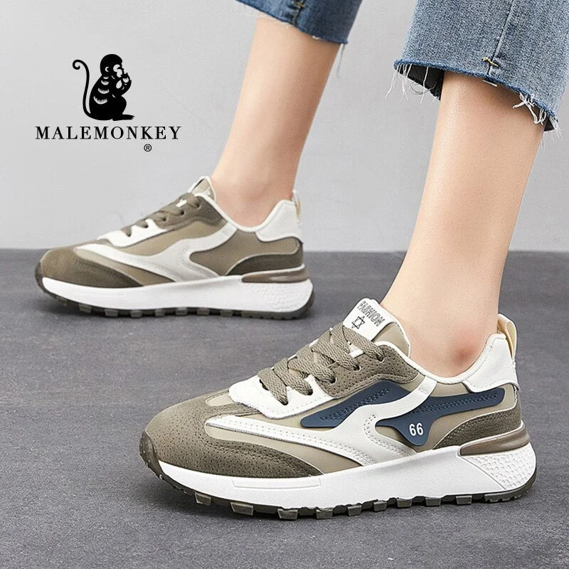 Casual Shoes Women 2022 Platform Spring Fashion Trendy Vulcanized Sneakers Non Slip Sport Shoes Lightweight Female Shoes New